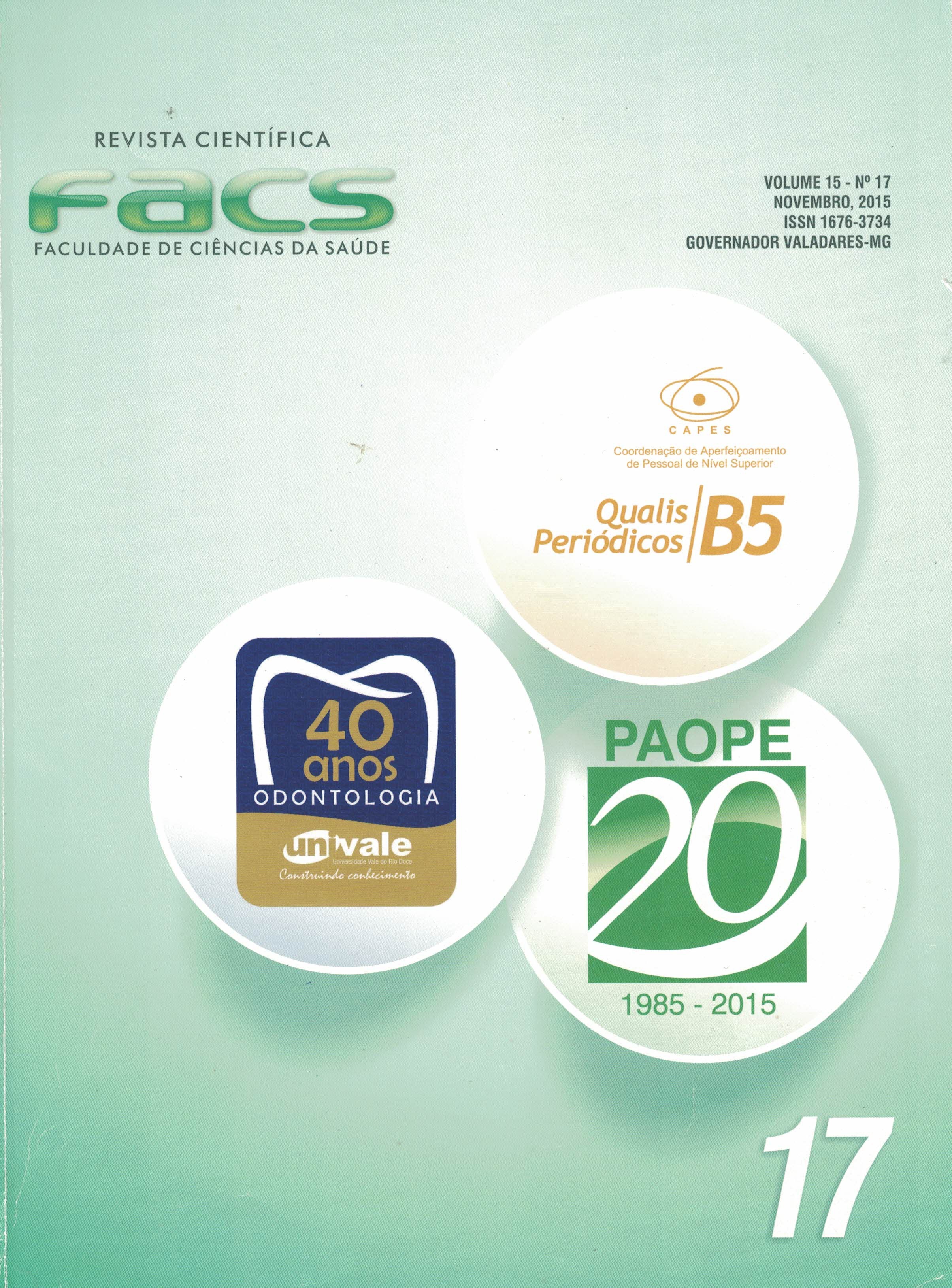 					Visualizar v. 15 n. 17 (2015): Revista Científica FACS
				
